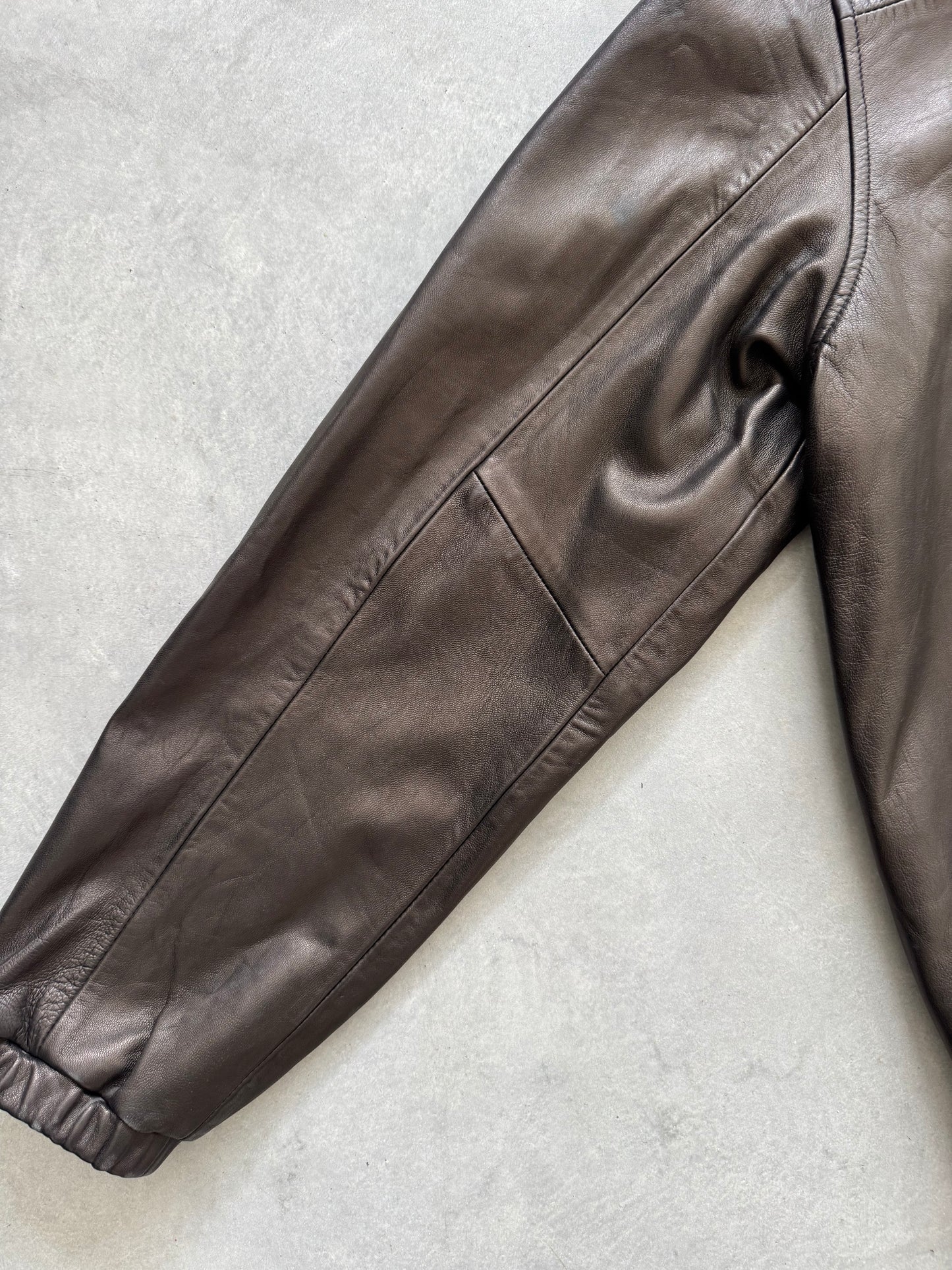 Vintage Dark Brown Polo Ralph Lauren Leather Jacket - XL