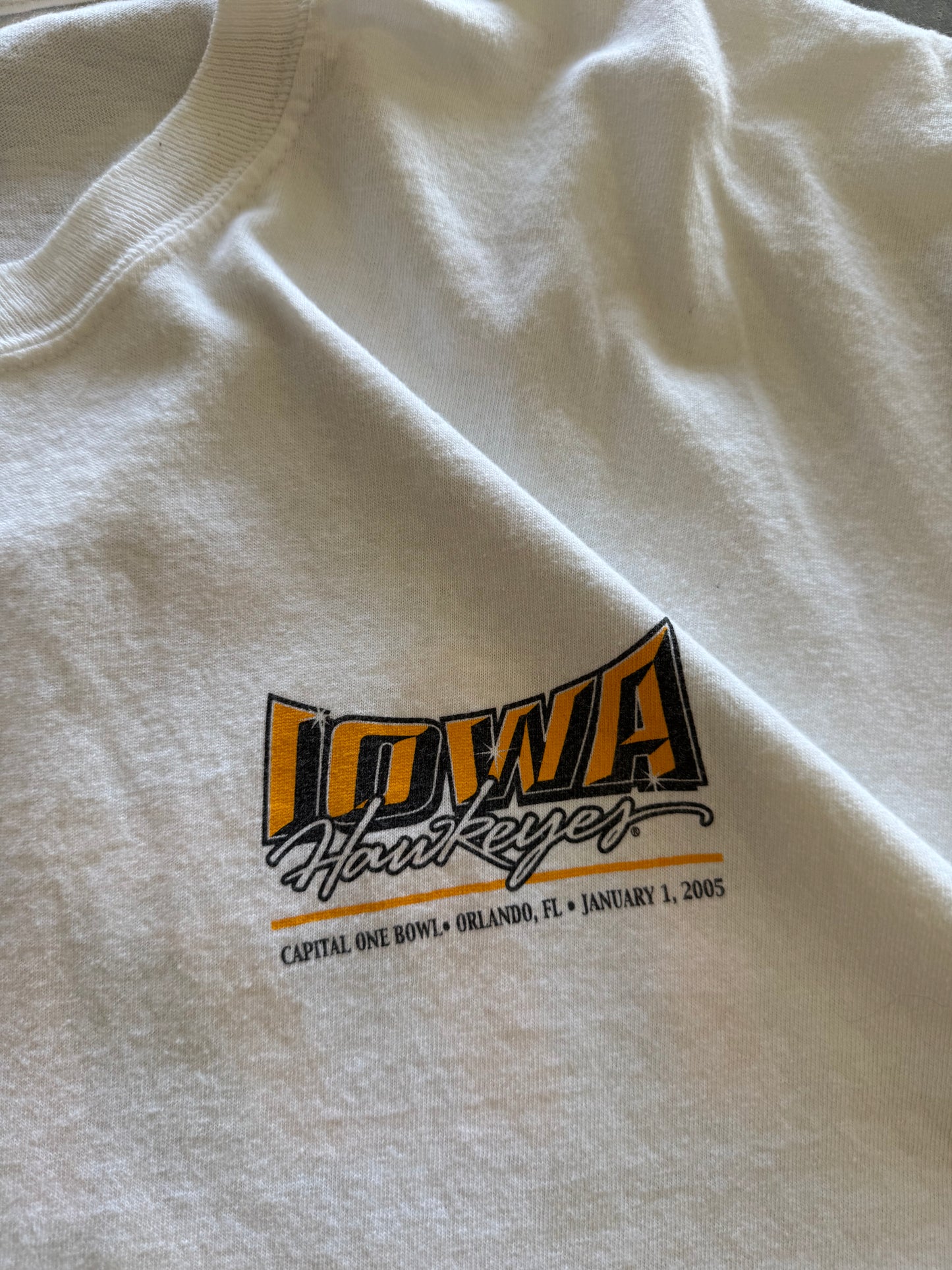 Vintage 00s Iowa Hawkeyes Bowl Game Tee - XXL