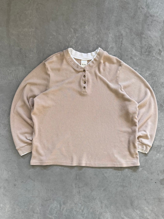 Vintage Cream Waffle Knit - XL