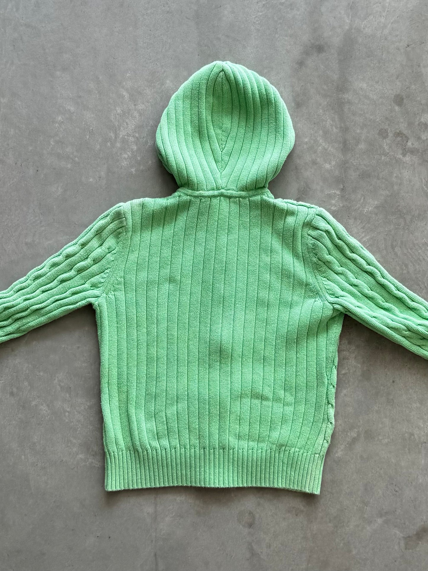 Vintage St. John’s Bay Cable Knit Zip Up Hoodie - M