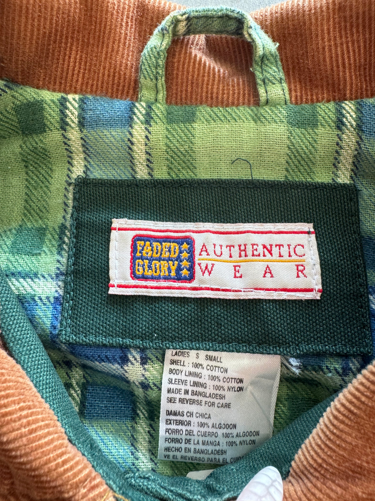 Vintage 90s Faded Glory Plaid Lined Women’s Jacket - S
