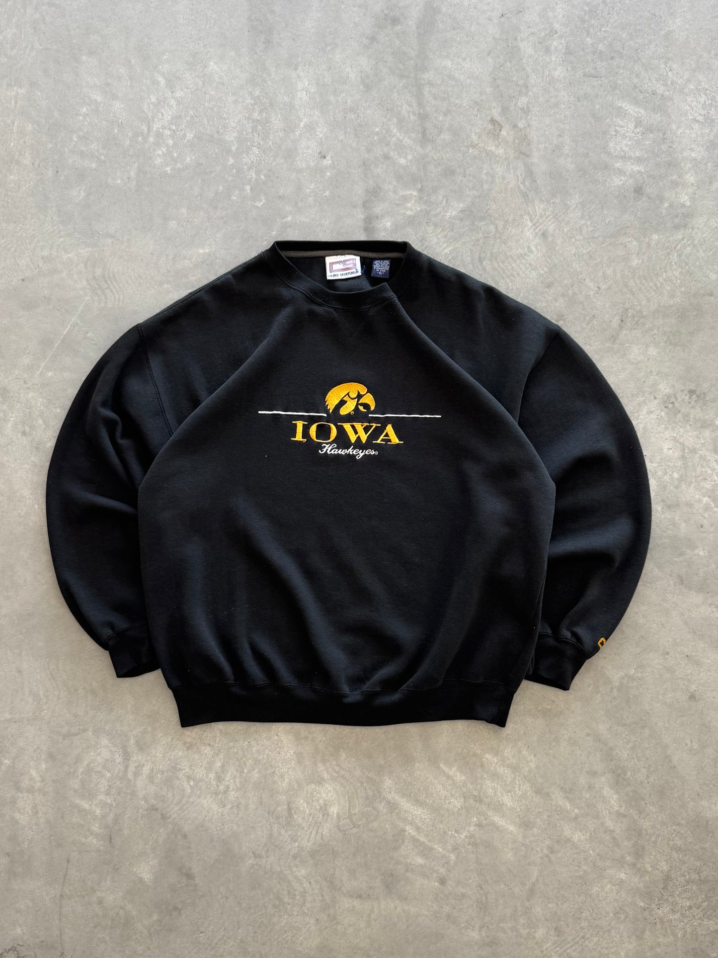 Vintage 90s Iowa Hawkeyes Sweatshirt - XL