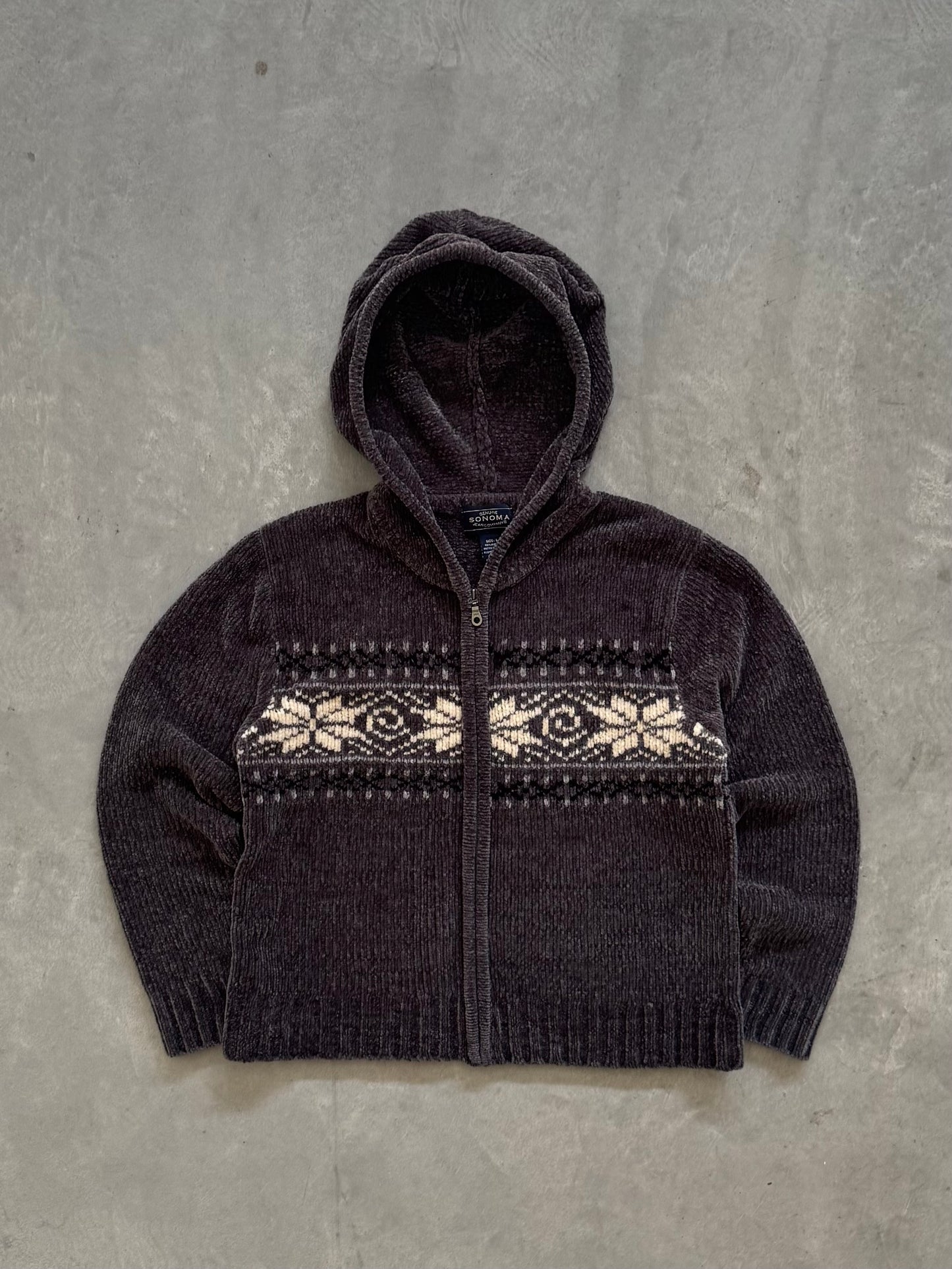 Vintage Women’s Sonoma Zip Up Hoodie - L