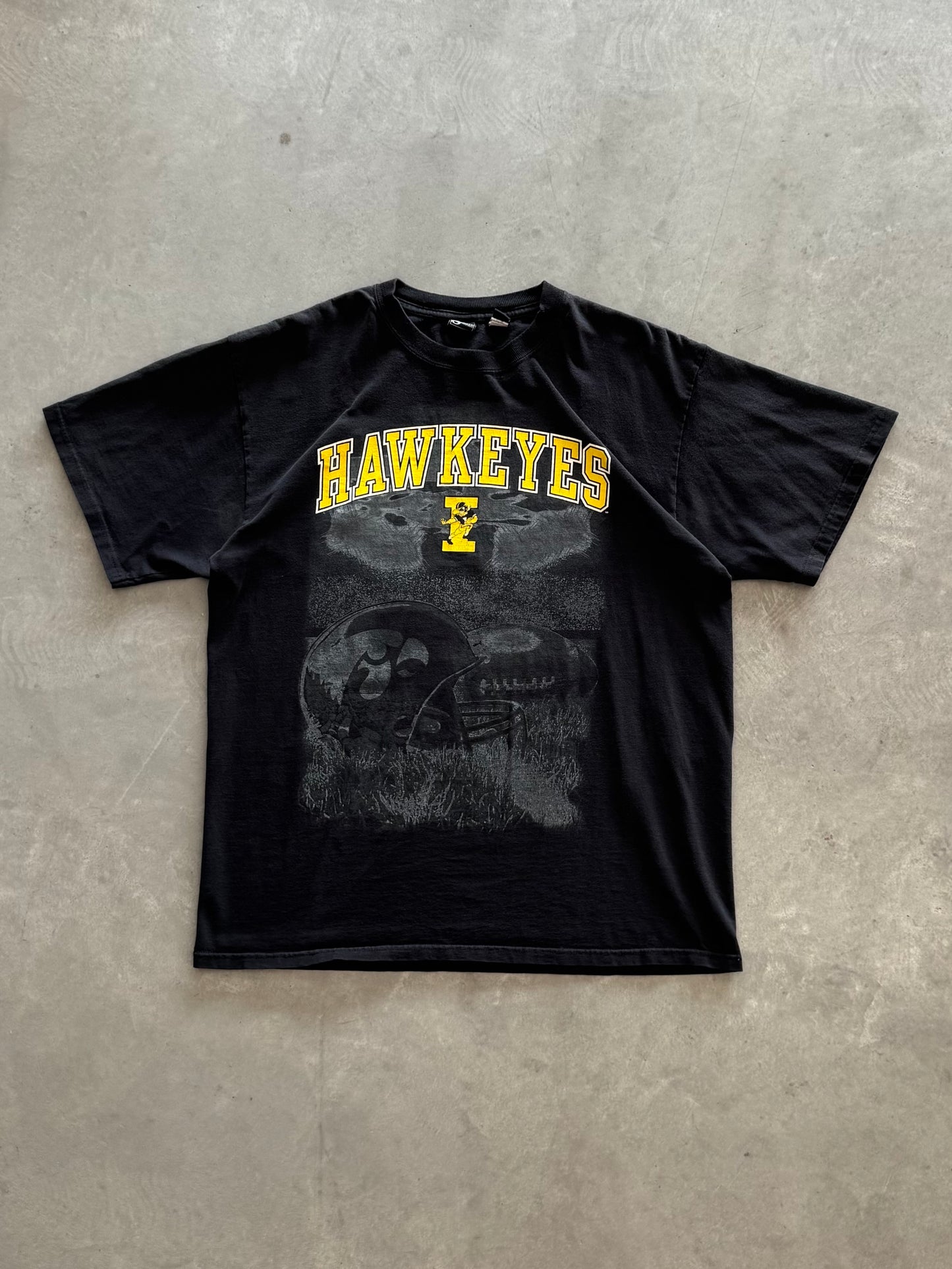 Vintage 90s Iowa Hawkeyes Tee - XL