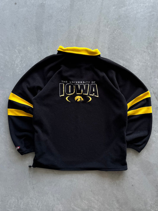 Vintage Iowa Hawkeyes Fleece Quarterzip - XL