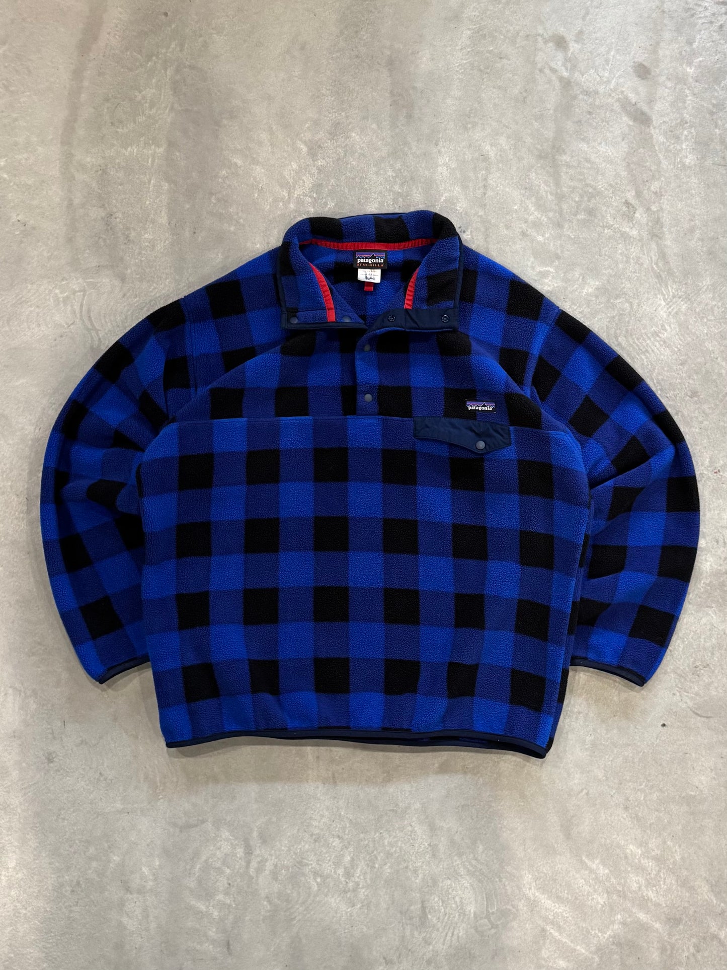 Vintage 90s Patagonia Plaid Fleece - XL