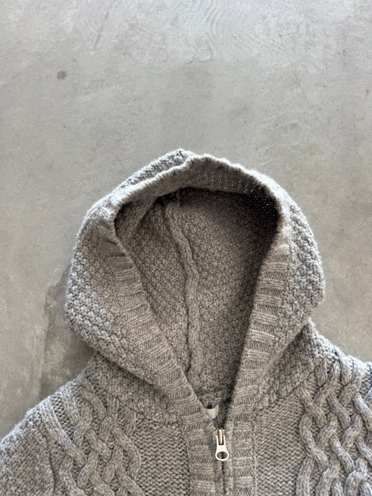 Vintage Women’s Knit Zip Up Hoodie - M