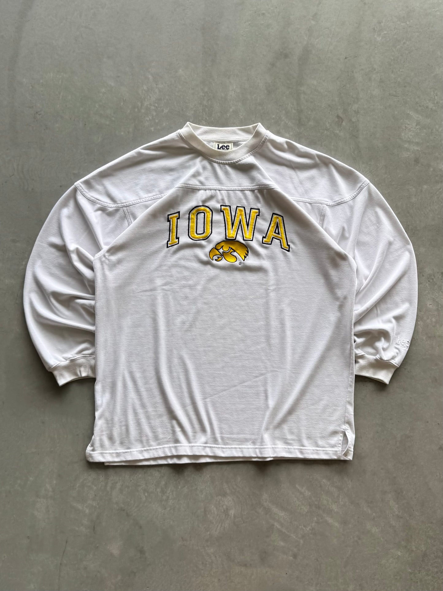 Vintage 90s Lee Iowa Hawkeyes Long Sleeve - XXL