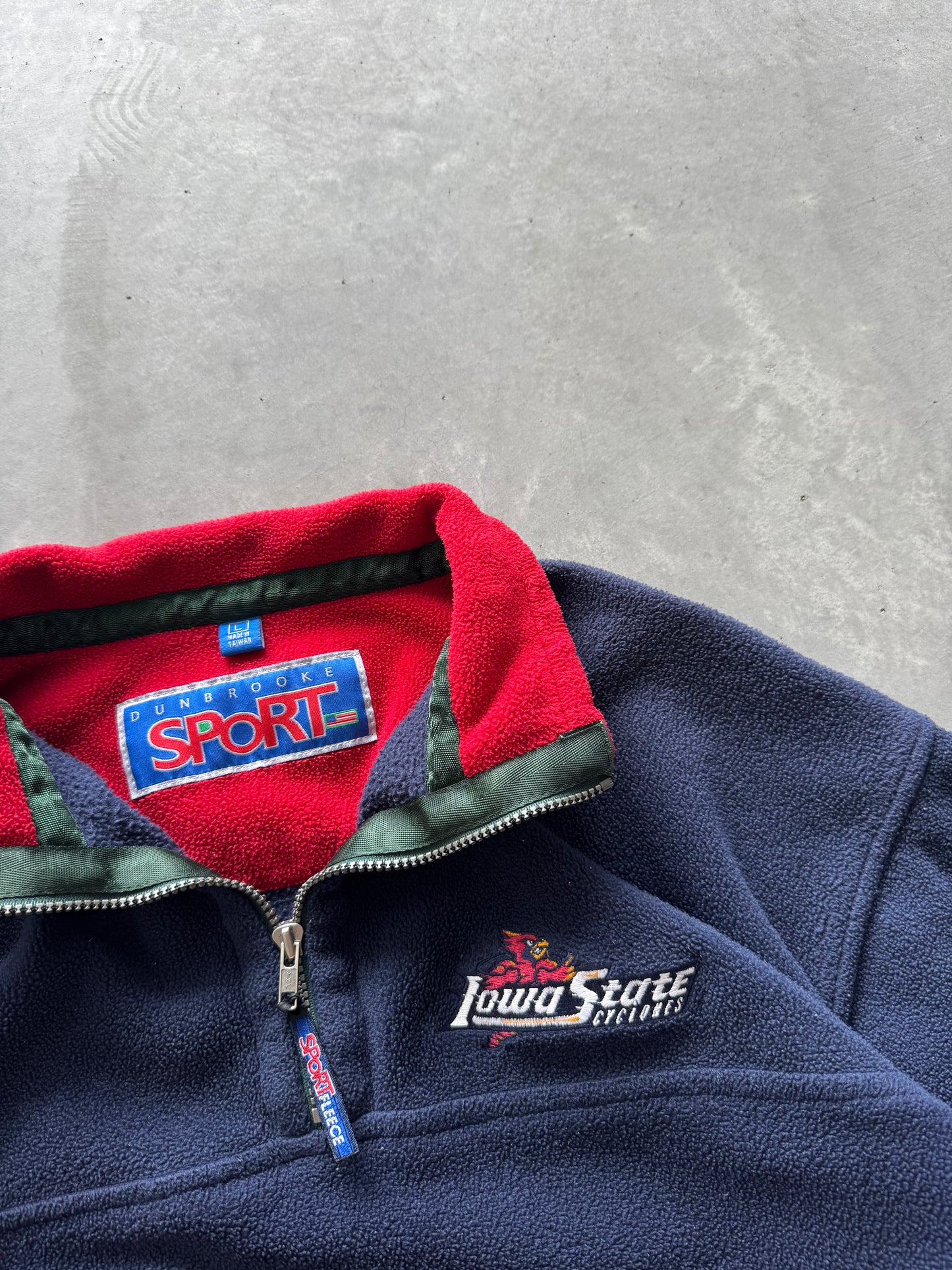 Vintage Iowa State Fleece Quarterzip - L