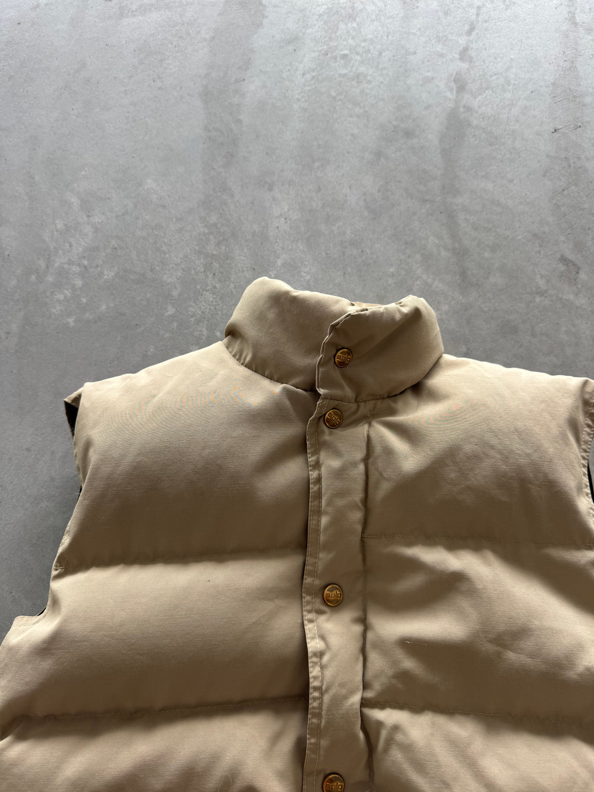 Vintage Puffer Vest Cinchable Waist - M