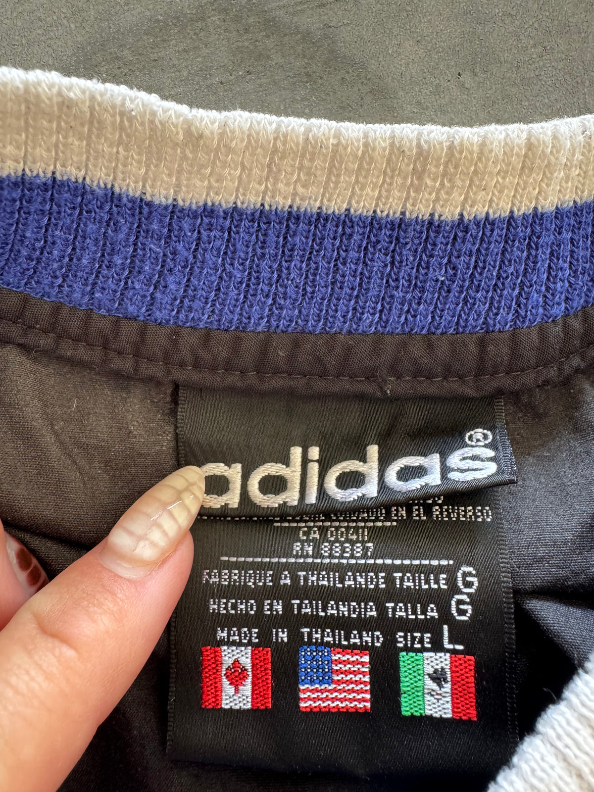 Vintage 90s Adidas Windbreaker - L