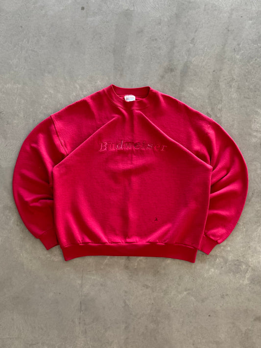 Vintage 90s Budweiser Sweatshirt - XL