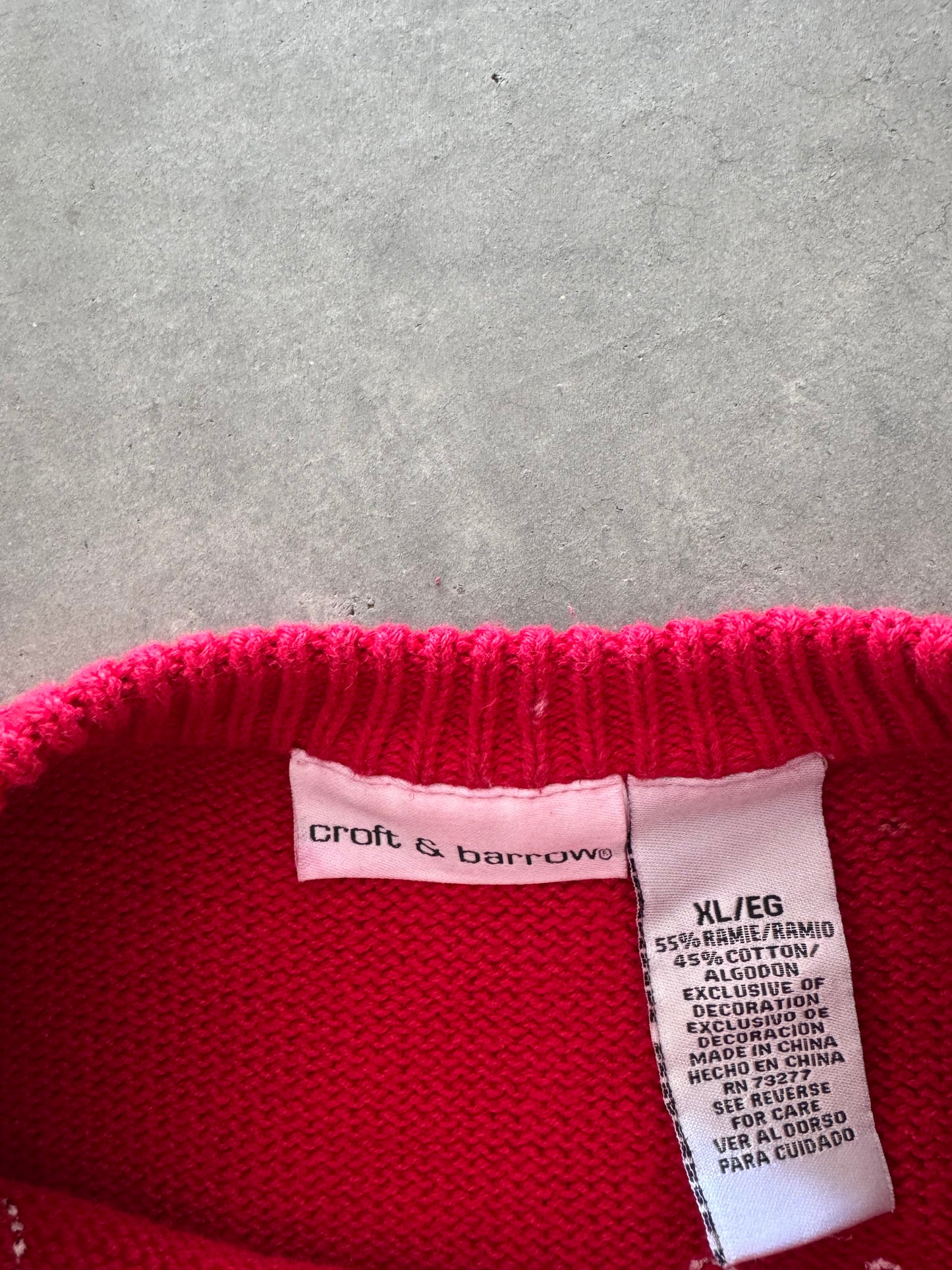 Vintage Snowman Zip Up Sweater - XL