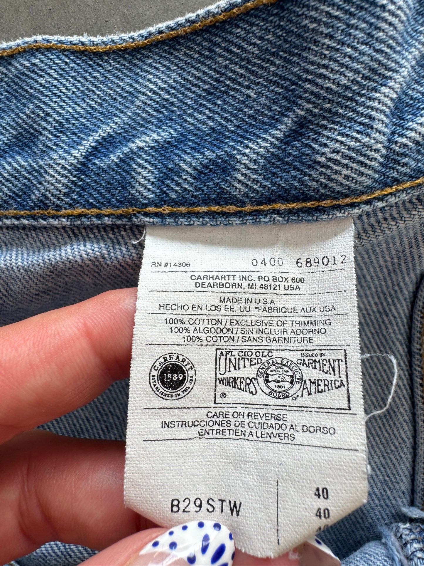 Vintage 00s Carhartt Jorts - 40x8