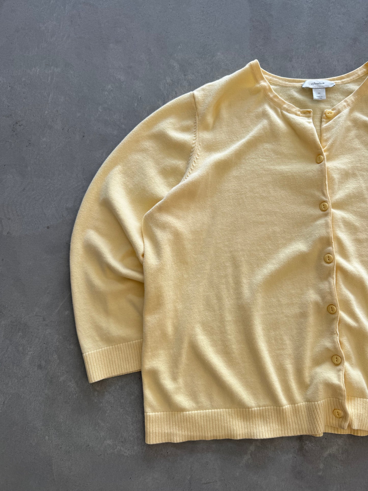 Vintage Yellow Cardigan - XXL