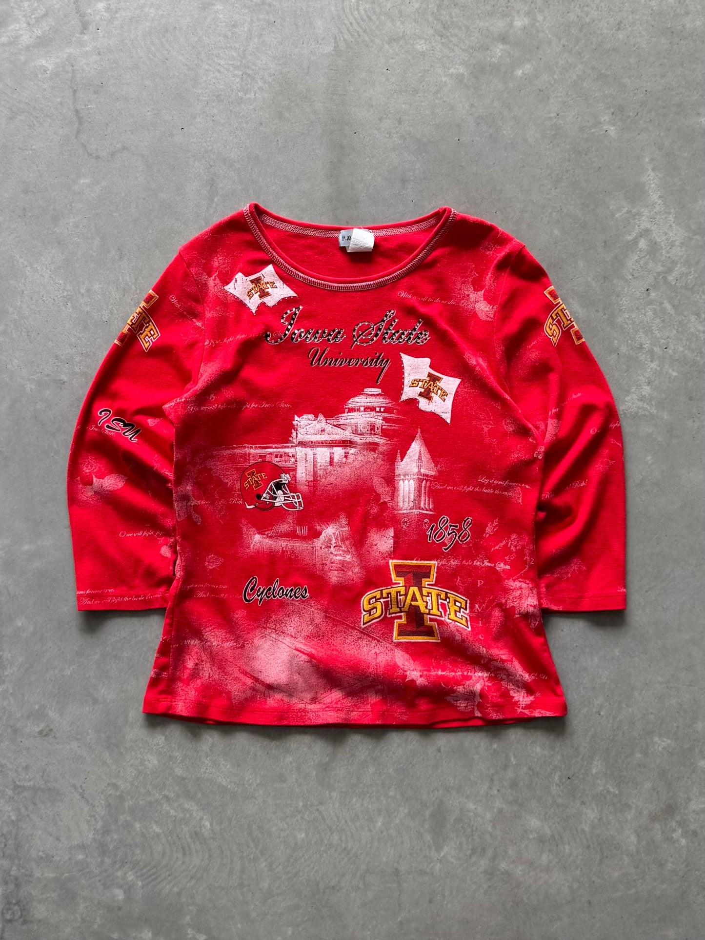 Vintage Iowa State Cyclones 3/4 Sleeve Women’s Tee - M