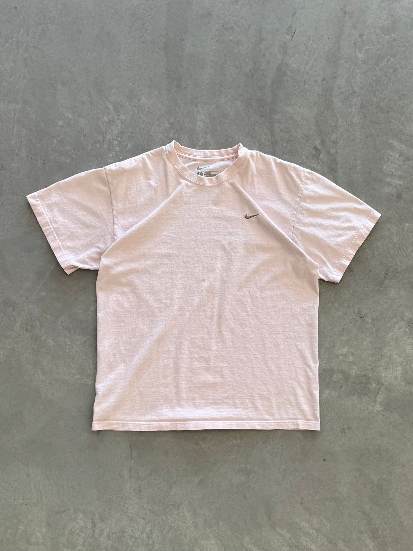 Vintage Baby Pink Nike Tee - L