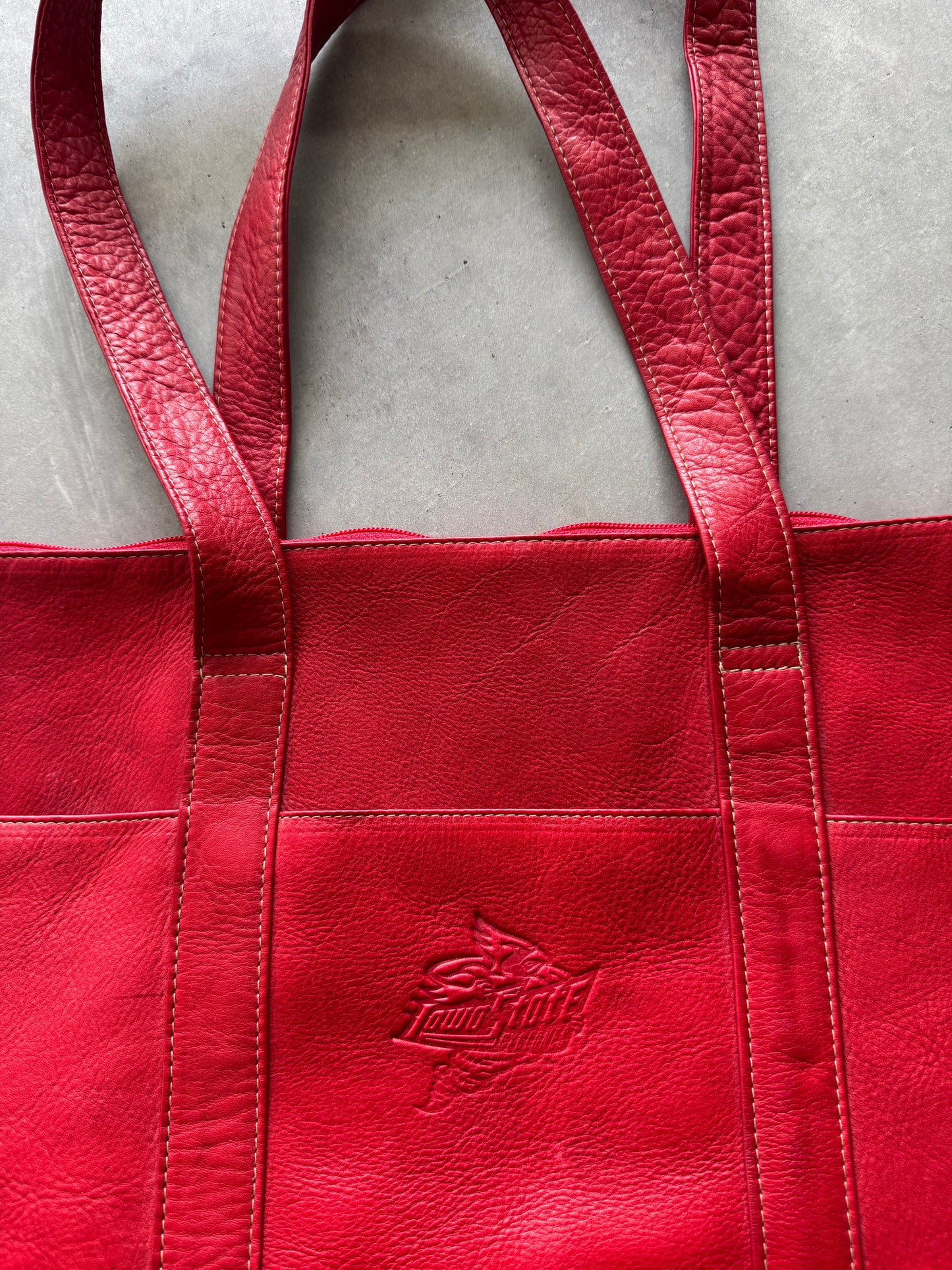 Vintage Iowa State Cyclones Leather Tote Bag