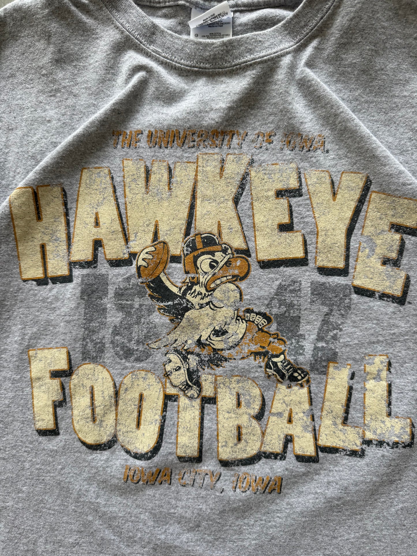 Iowa Hawkeyes Football Tee - L