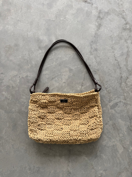 Vintage The Sak Crochet Shoulder Bag