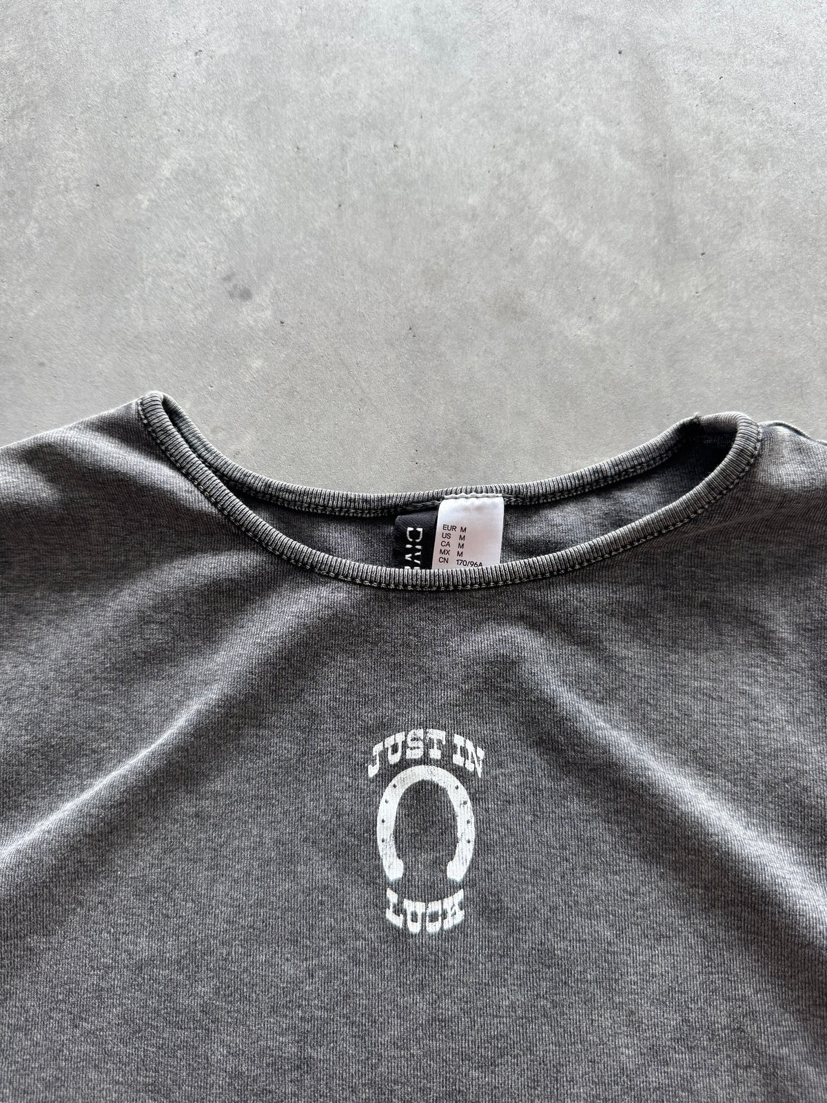 Just In Luck Baby Tee - M