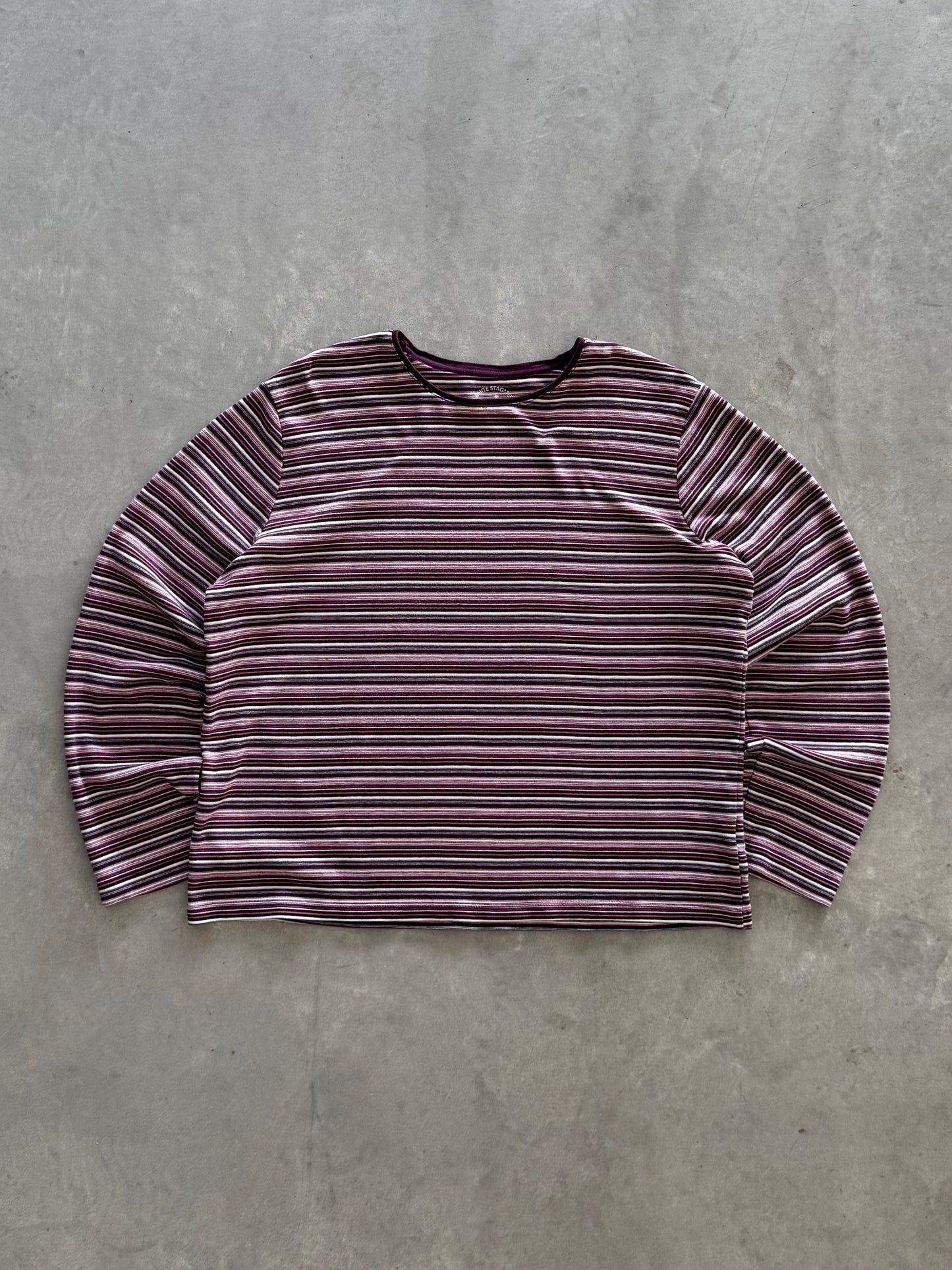 Vintage Striped Women’s Long Sleeve - XL