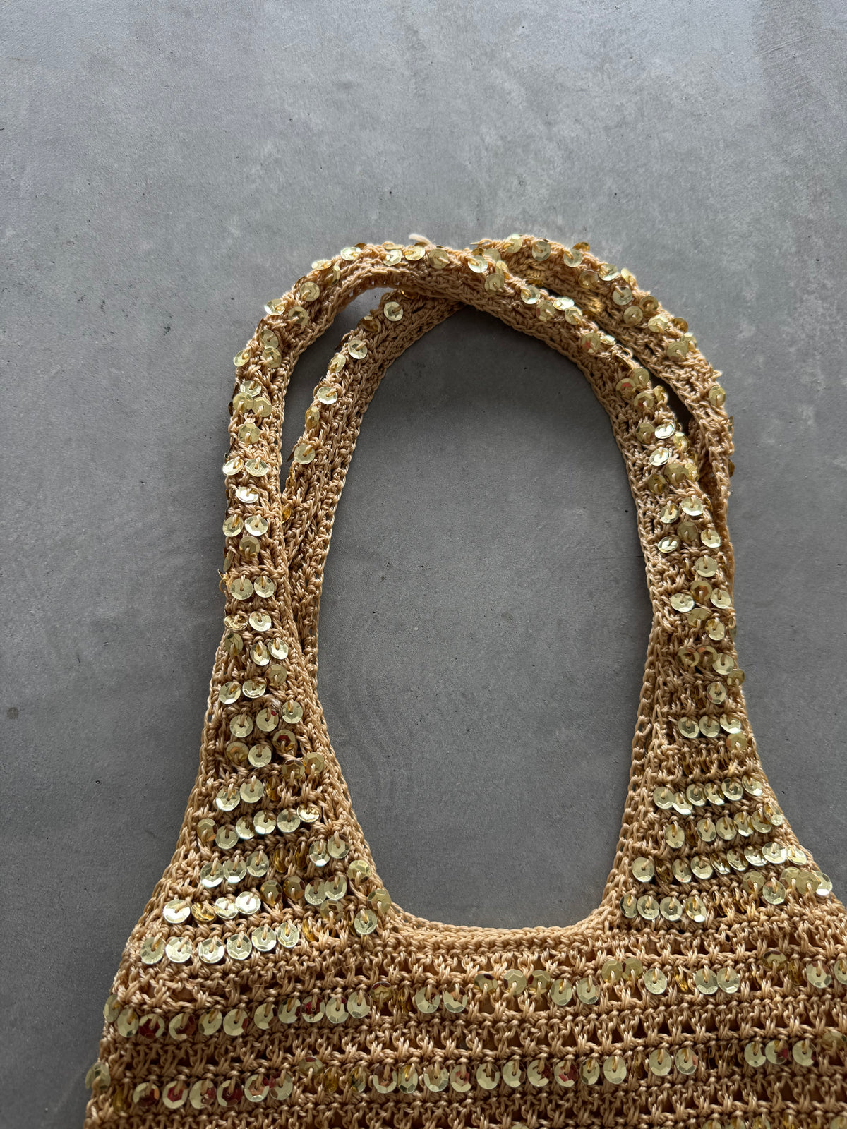 Vintage Crochet Sequin Purse