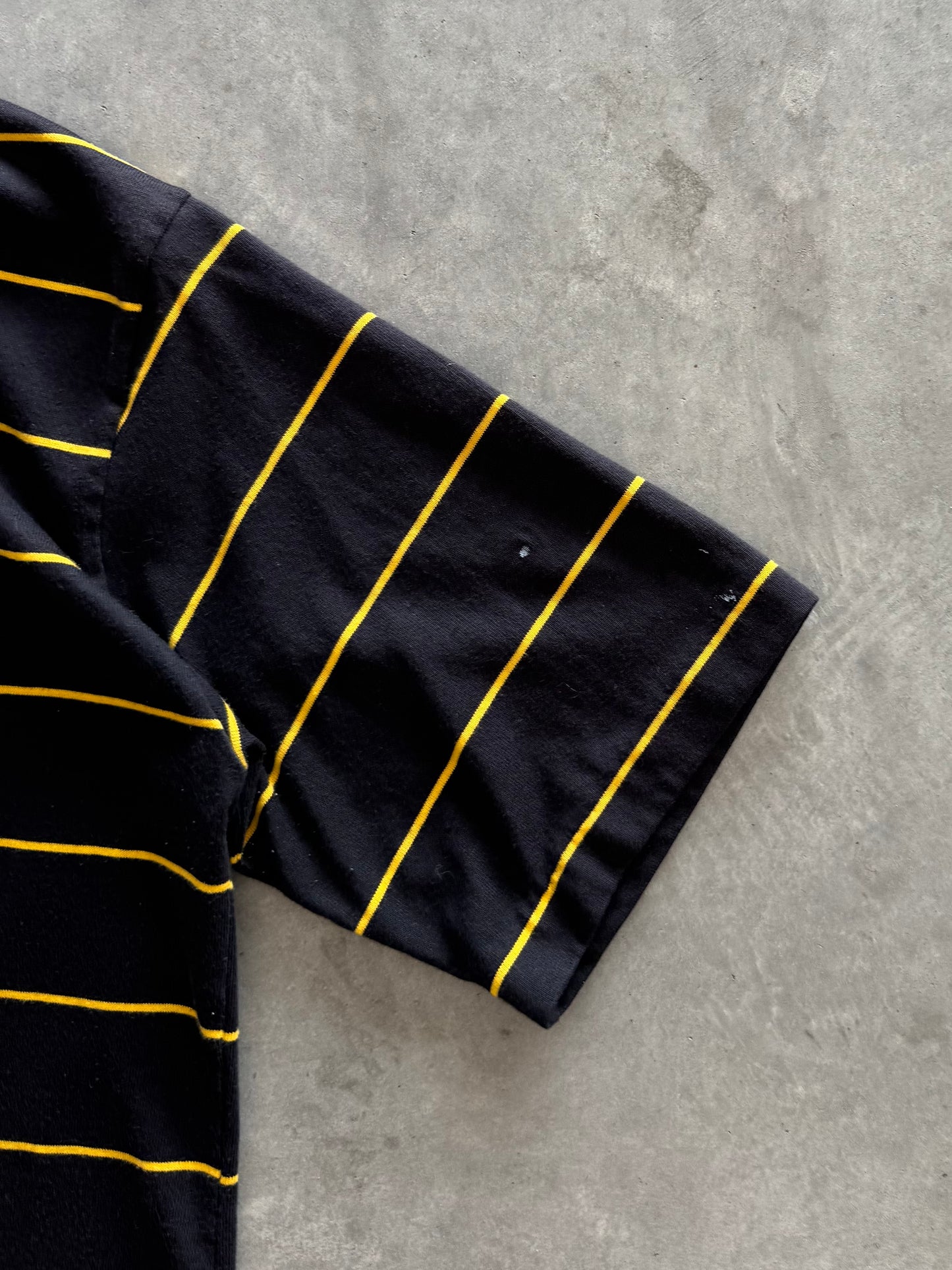 Vintage 80s Iowa Hawkeyes Striped Polo - M