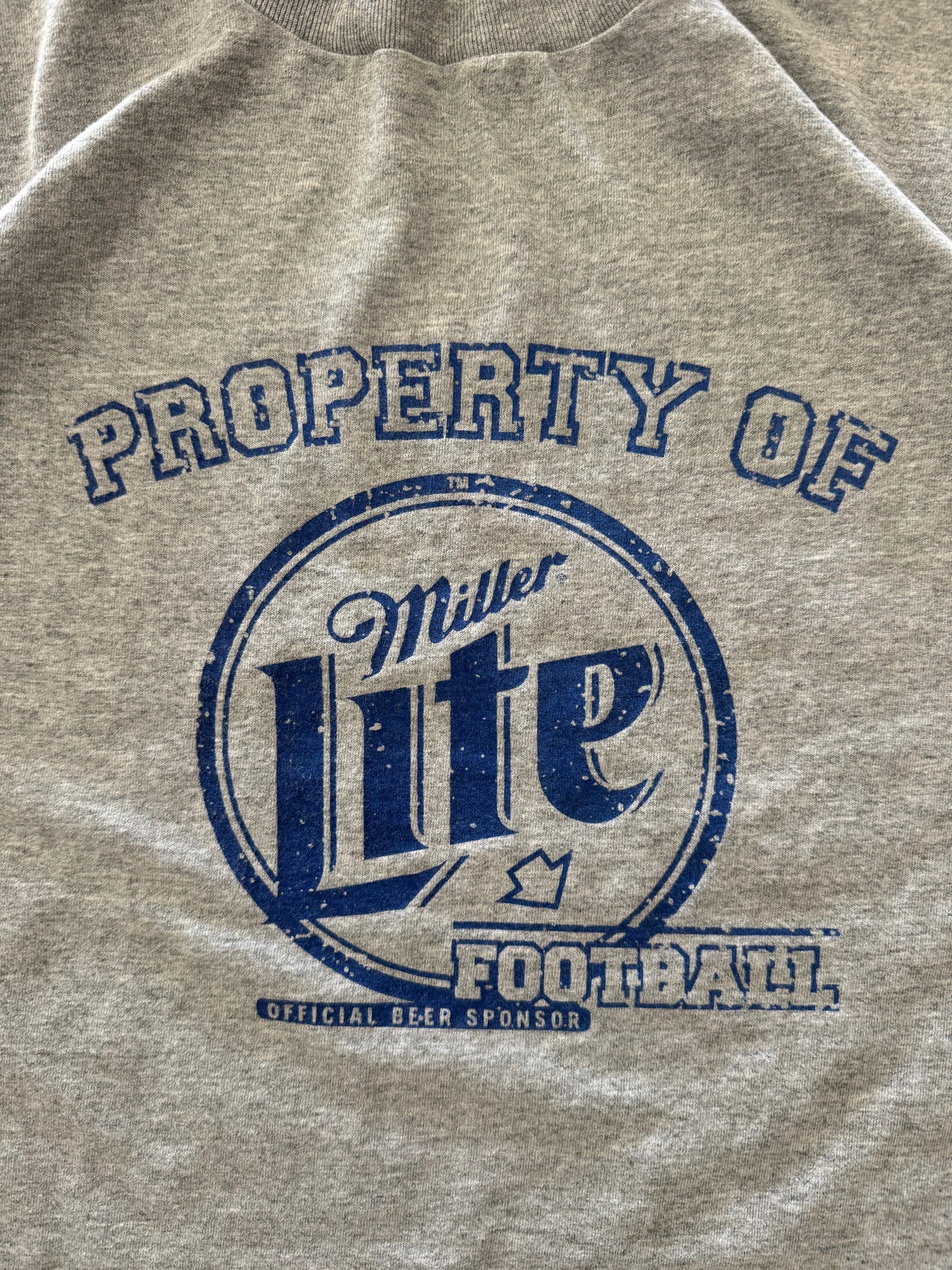 Vintage Miller Lite Football Tee - XL