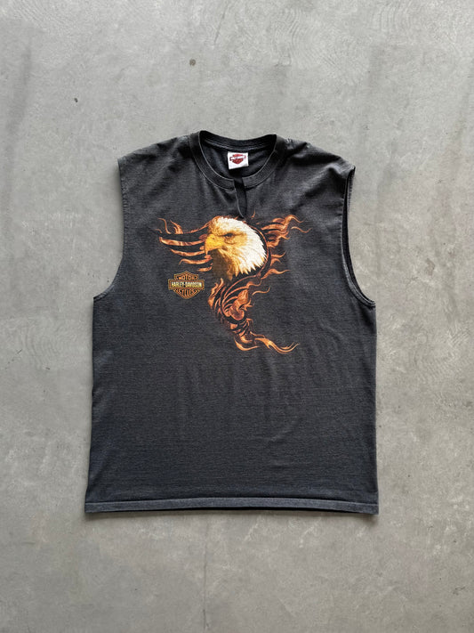 Harley Davidson 2009 Flame Cuttoff Tee - XL