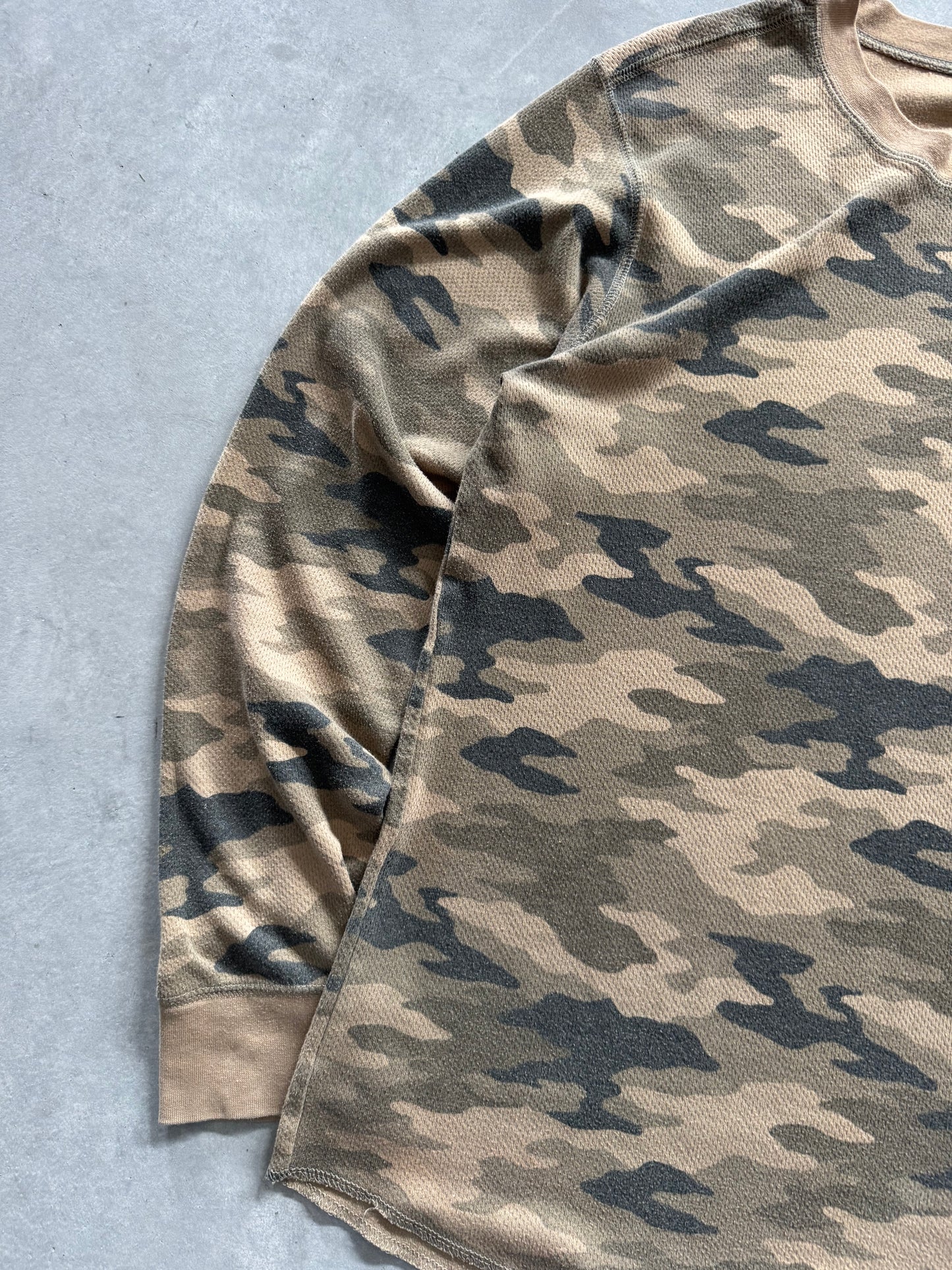 Camo Waffle Knit - L
