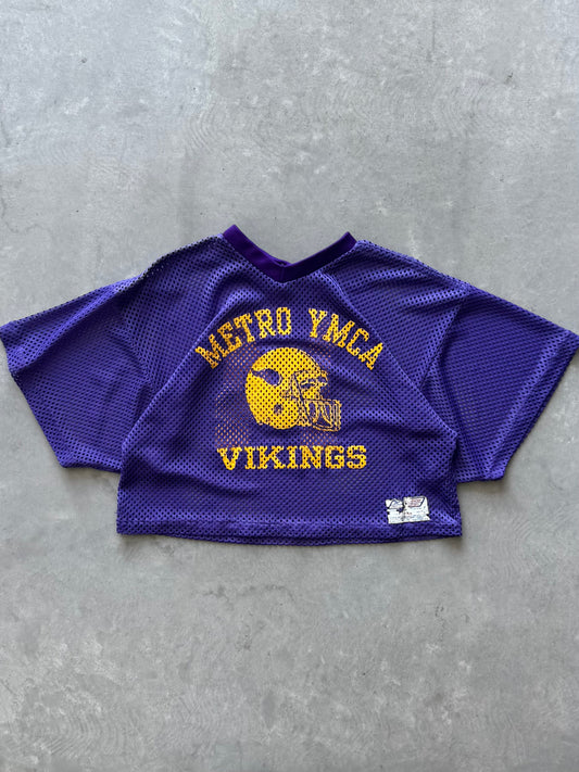 Vintage Reebok Vikings Cropped Jersey - M