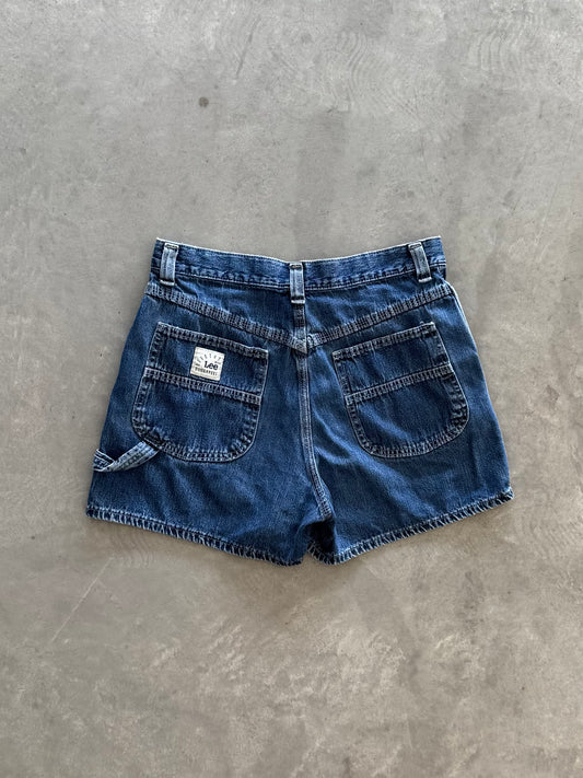Vintage Riveted Lee Dungarees Denim Shorts - 32x3