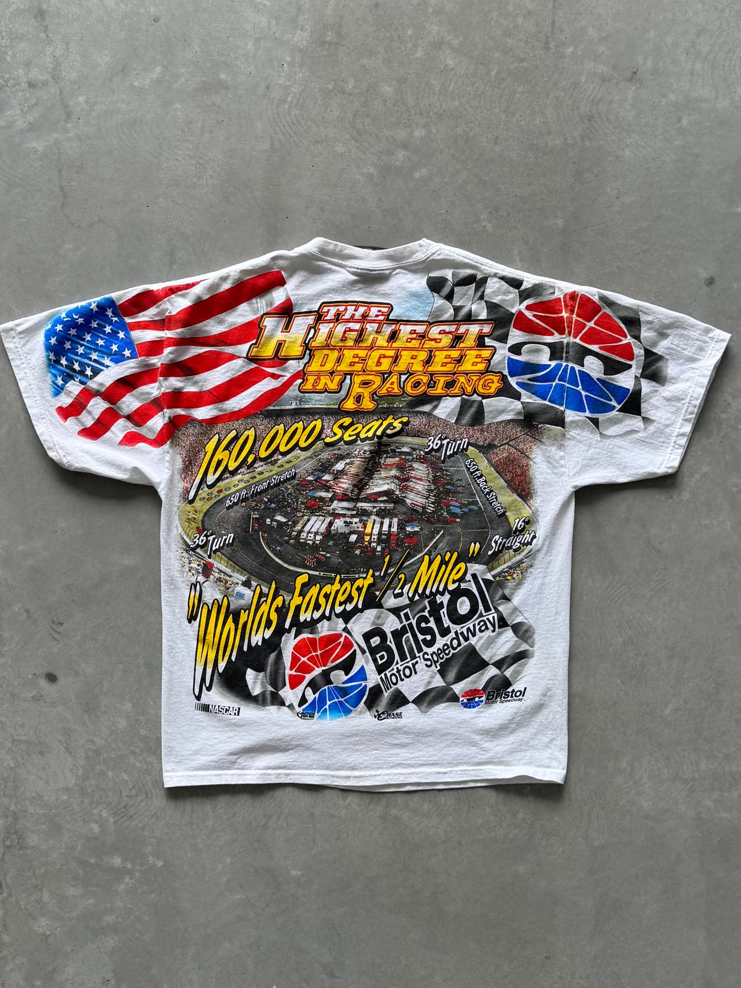 Vintage Nascar Chase Authentic’s All Over Print Tee - L