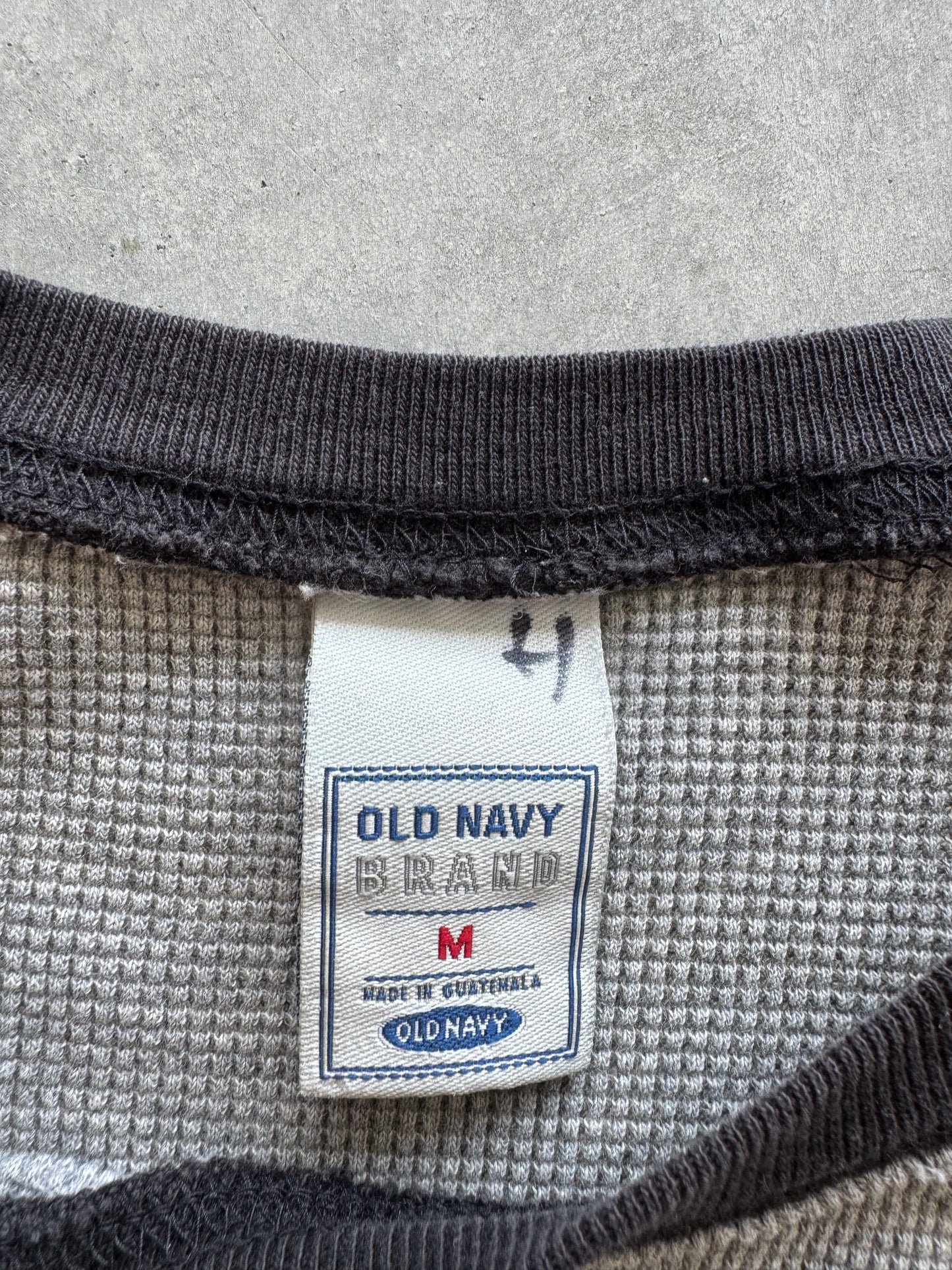 Vintage Old Navy Paint Splattered Waffle Knit - M