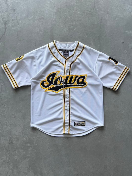Vintage Iowa Hawkeyes Baseball Jersey - L