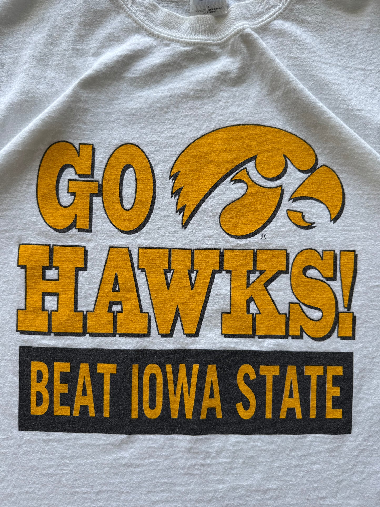 Iowa Hawkeyes Beat State Tee - L