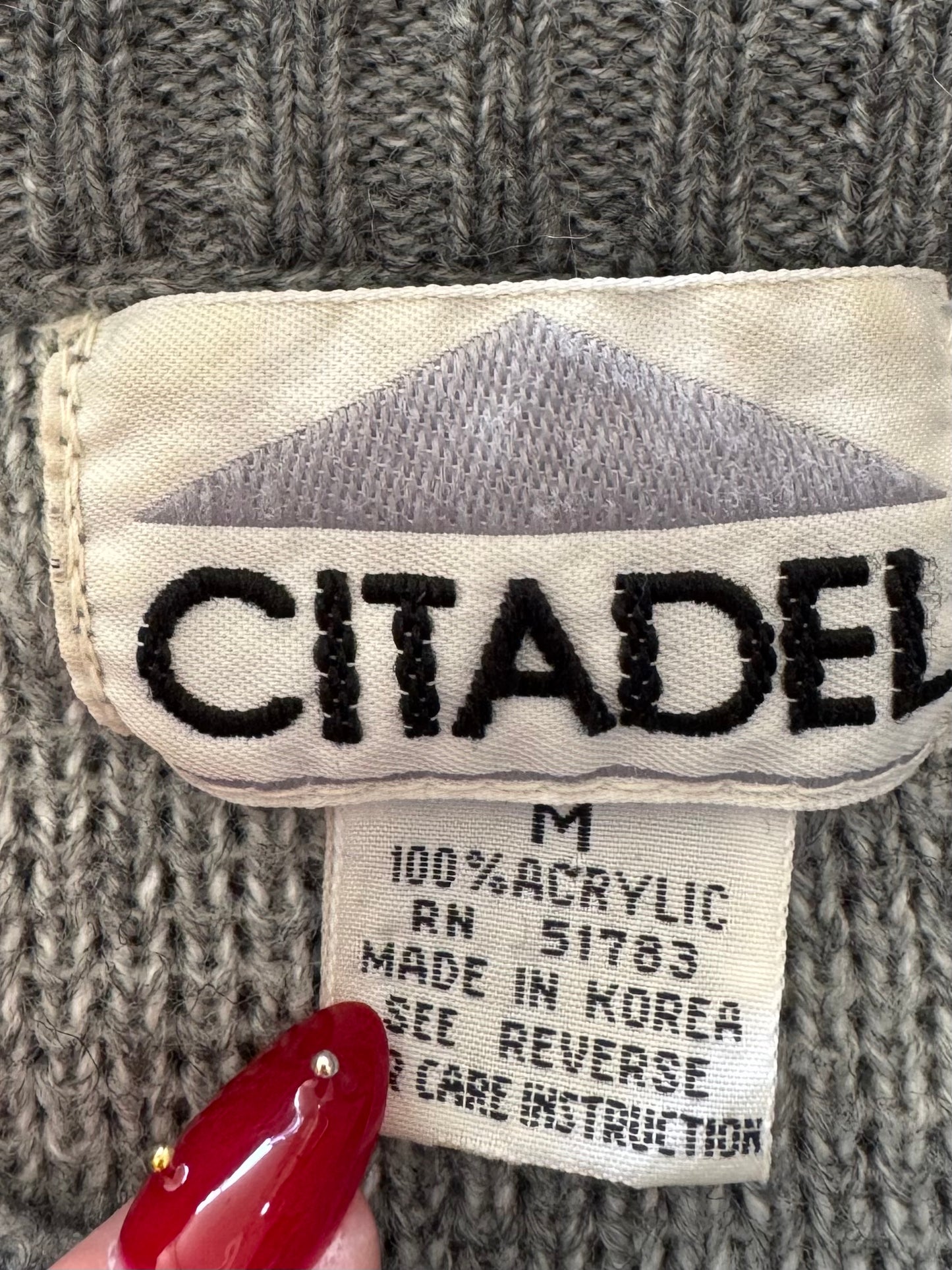 Vintage Snowflake Sweater - M