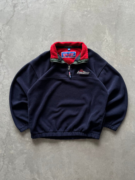 Vintage Iowa State Fleece Quarterzip - L