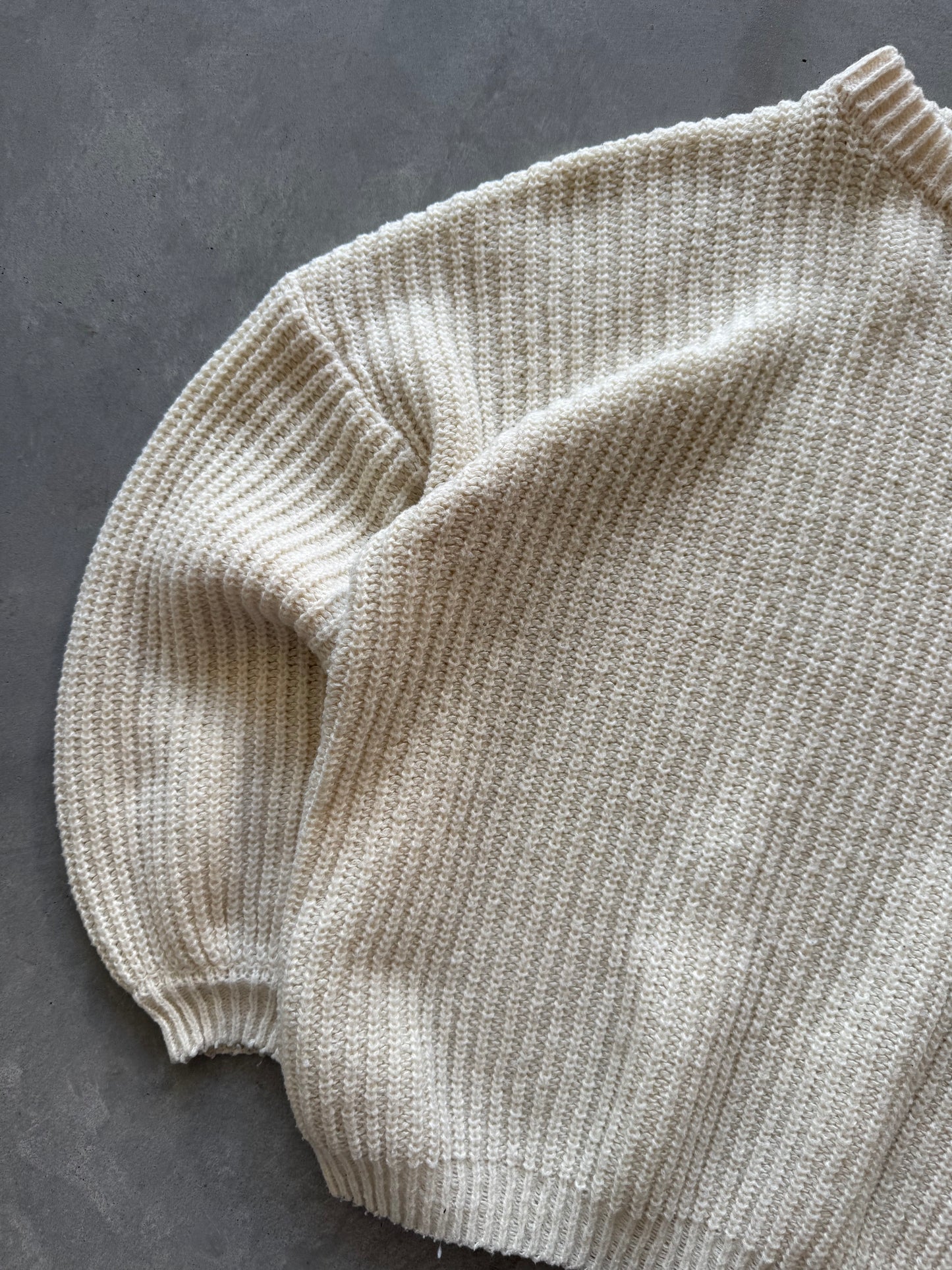 Oversized Knit Sweater - M