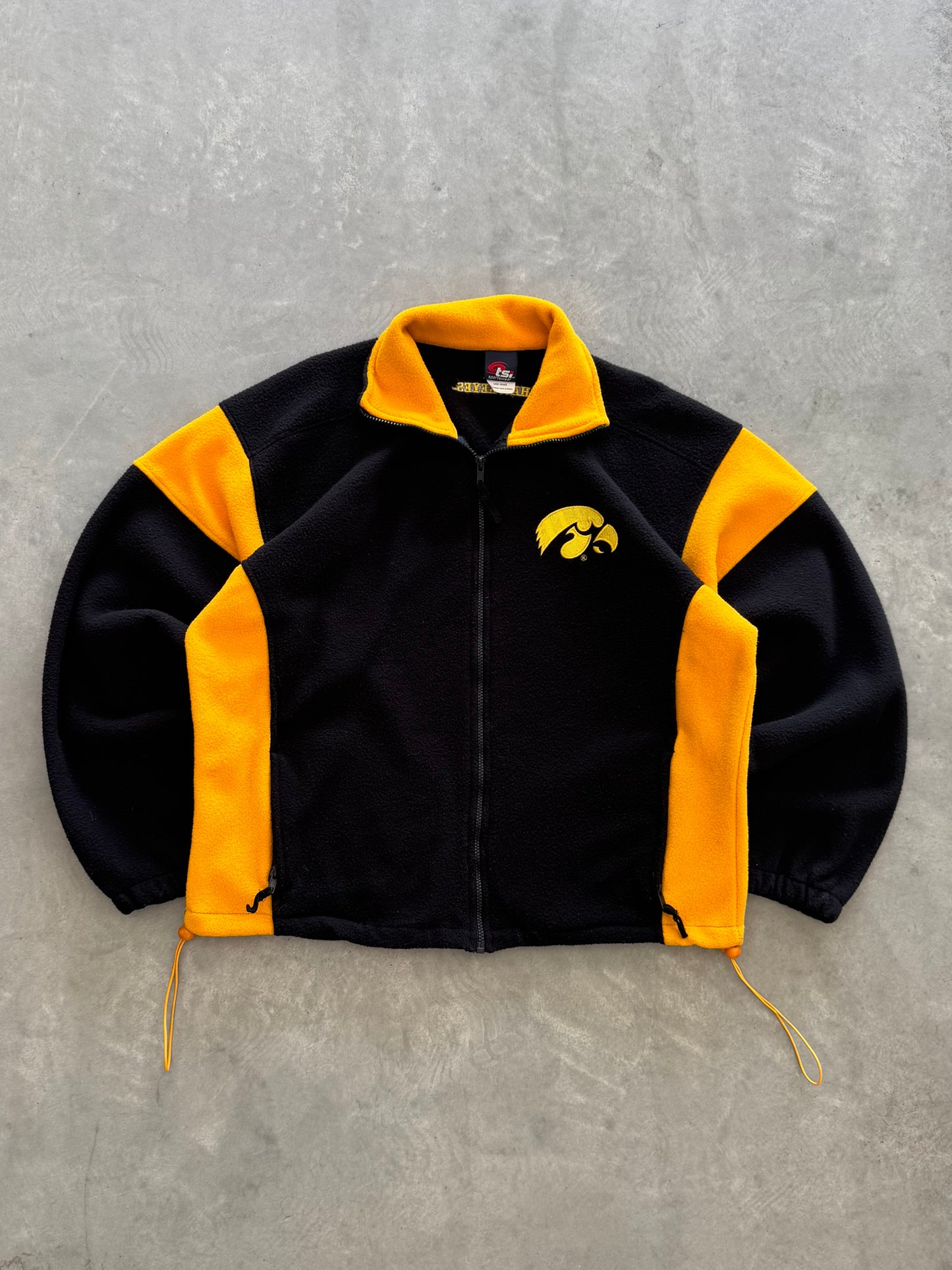 Vintage 90s Iowa Hawkeyes Fleece Zip Up - L