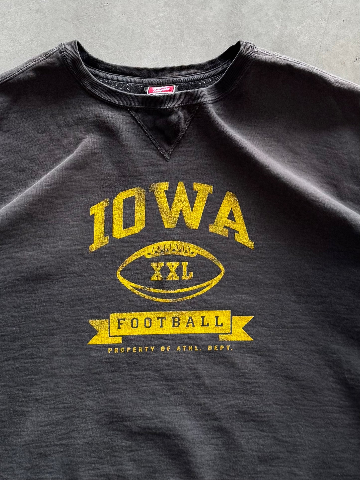 Vintage Iowa Hawkeyes Football Sweatshirt - XXL