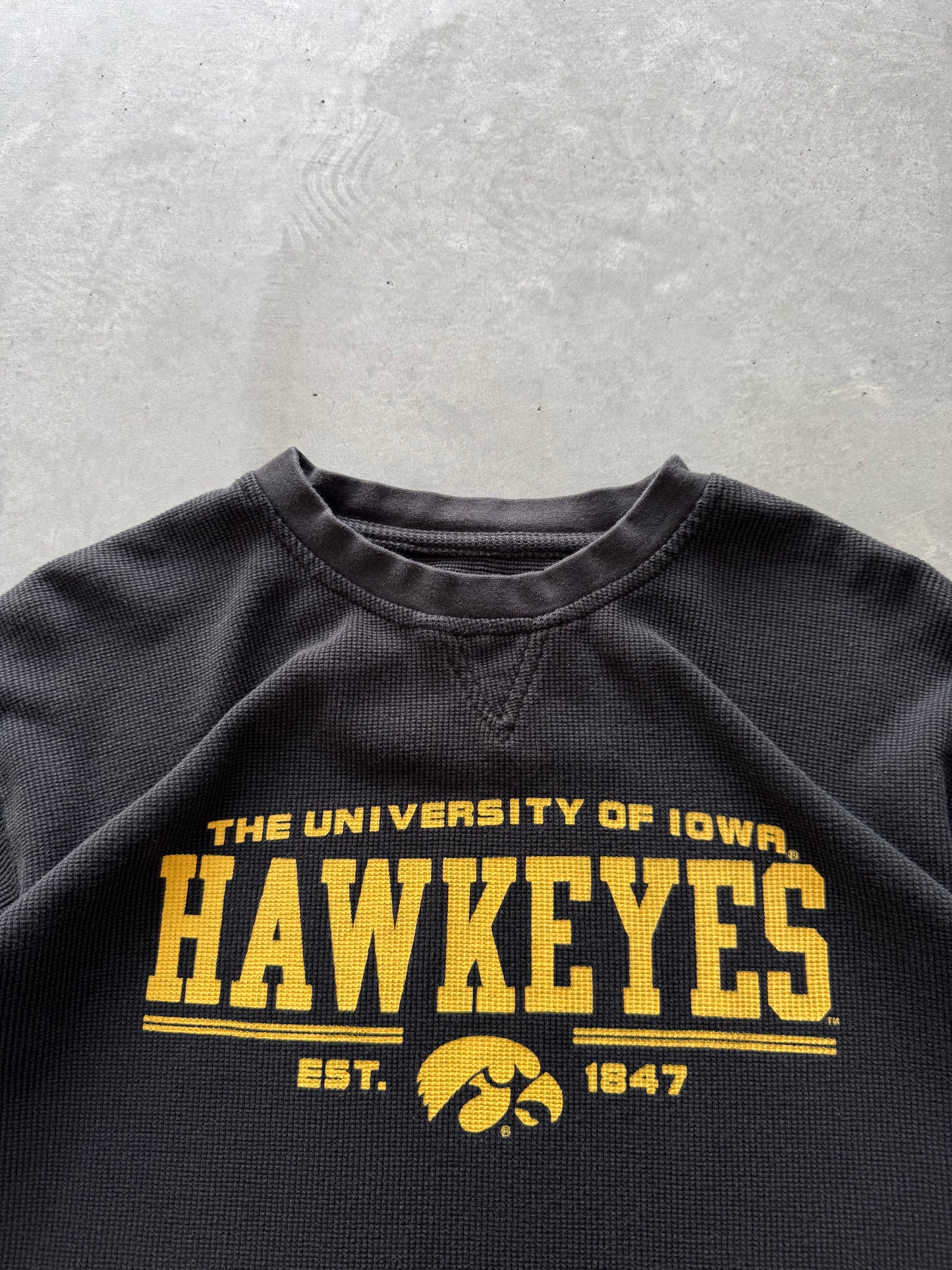 Iowa Hawkeyes Waffle Knit - L