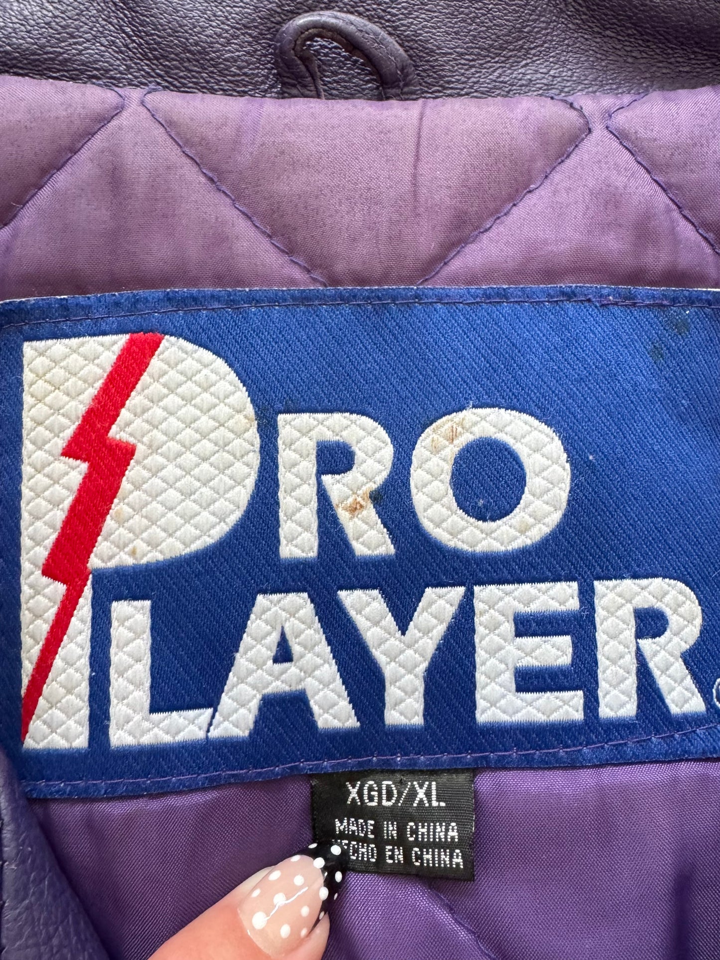 Vintage Minnesota Vikings Leather Jacket - XL