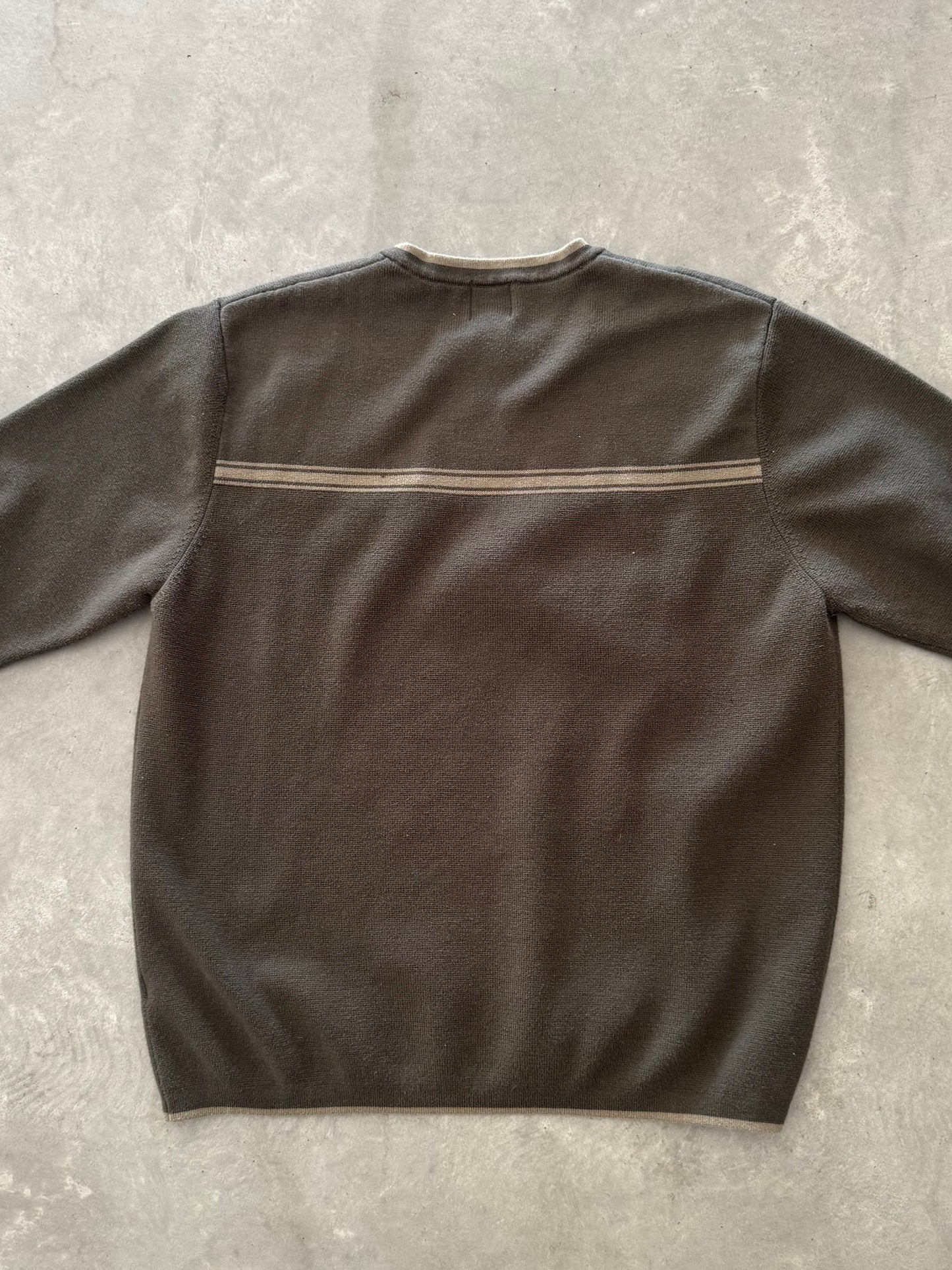 Vintage Olive Green Long Sleeve - L