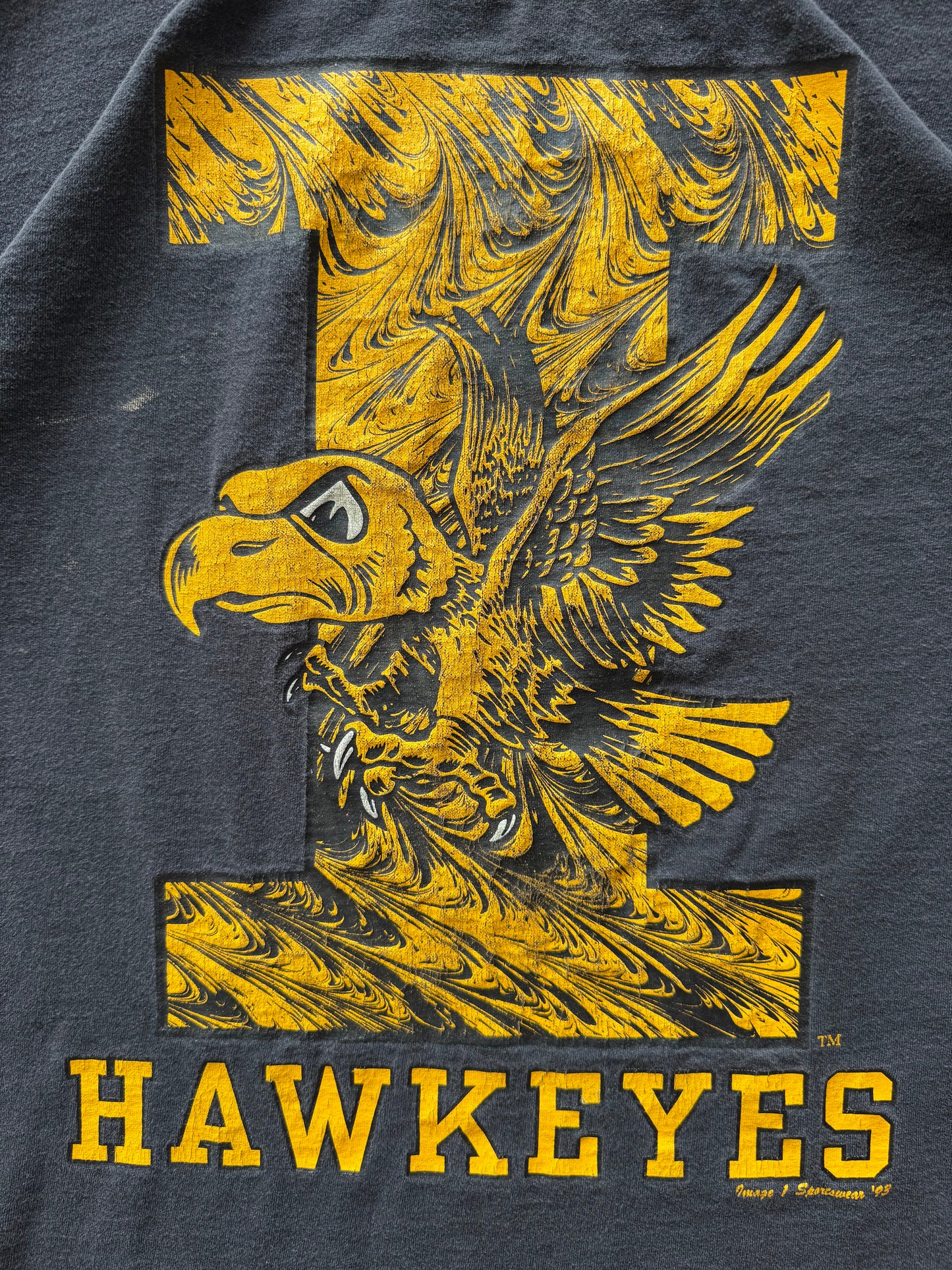 Vintage 1993 Iowa Hawkeyes Tee - L