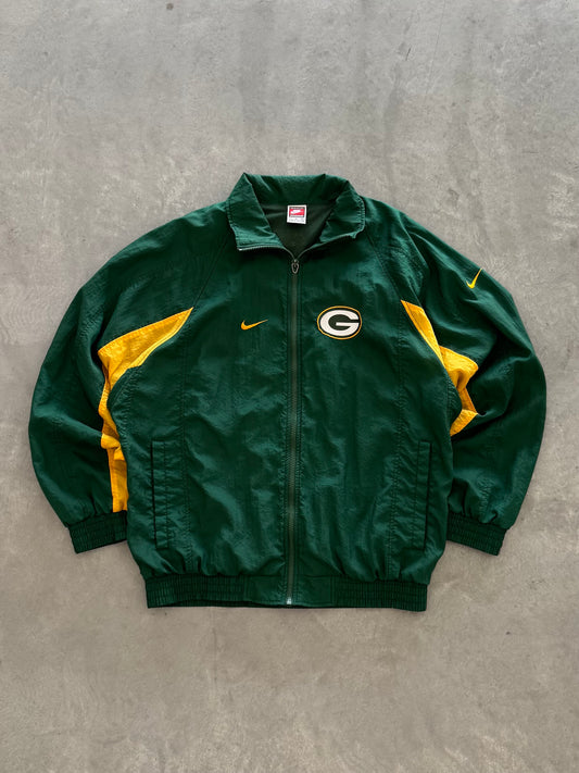 Vintage 90s Nike Green Bay Packers Windbreaker - M