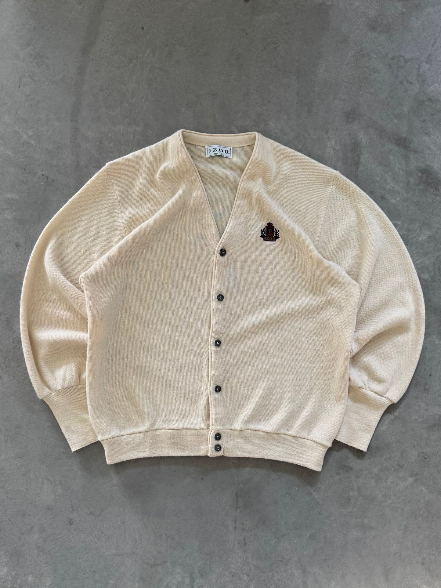 Vintage 80s Izod Cardigan - XL