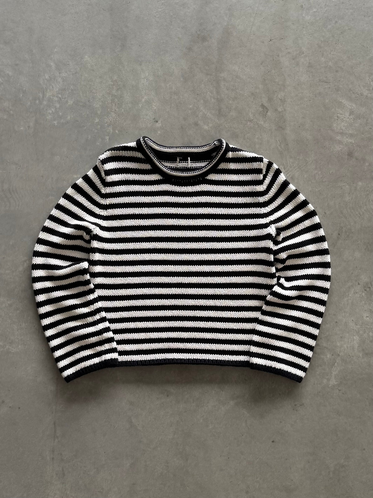 Striped Knit Women’s Sweater - M