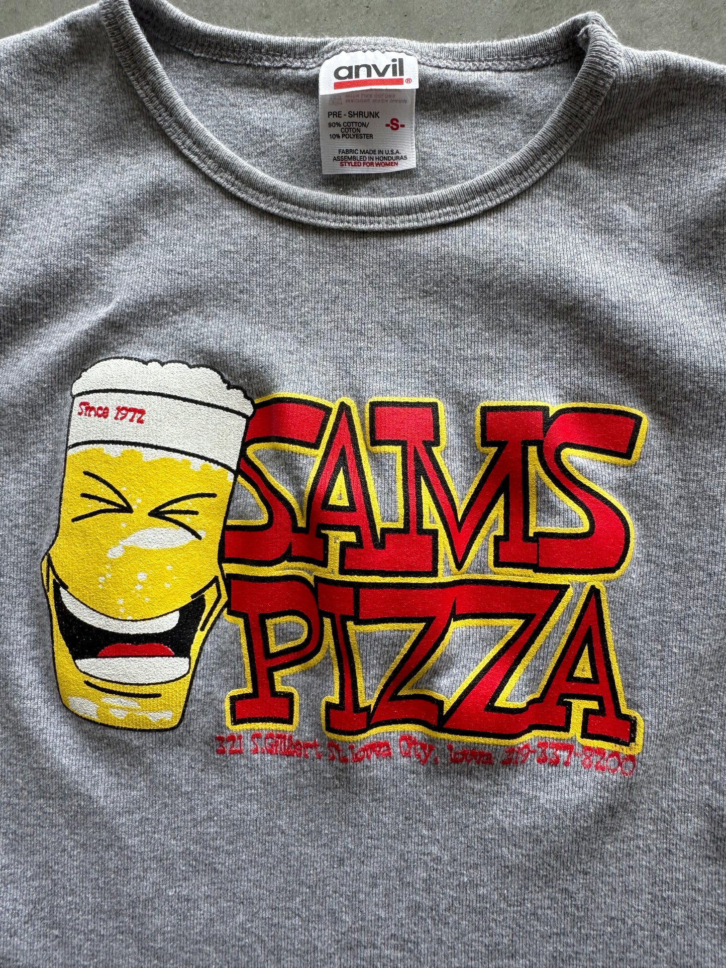 Vintage Sam’s Pizza Iowa City Baby Tee - S